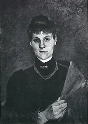 Portrait of a Woman with Coral Necklace